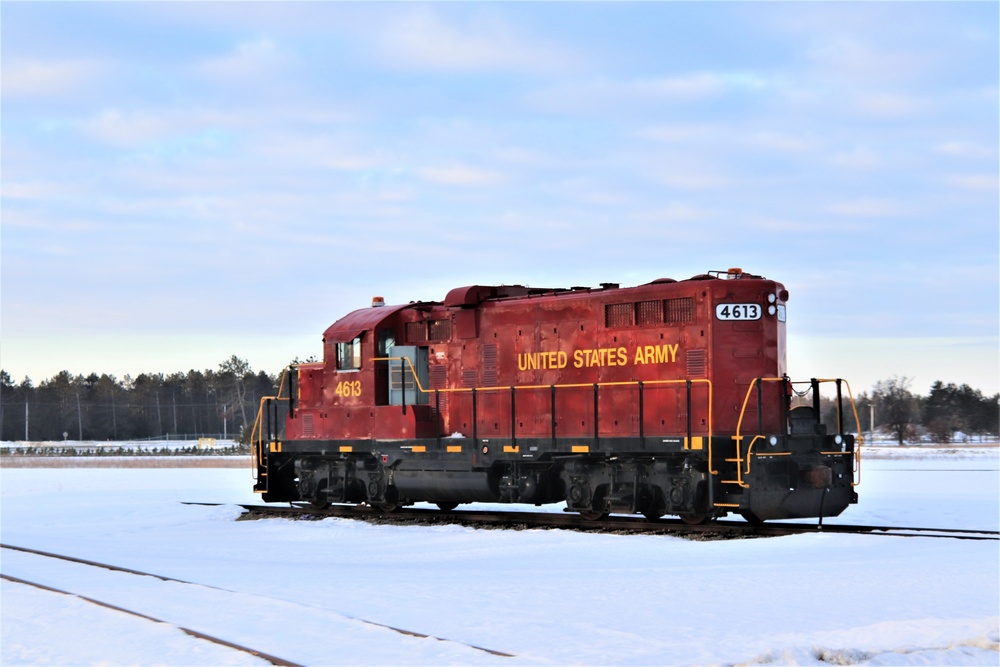 Army locomotive at Fort McCoy