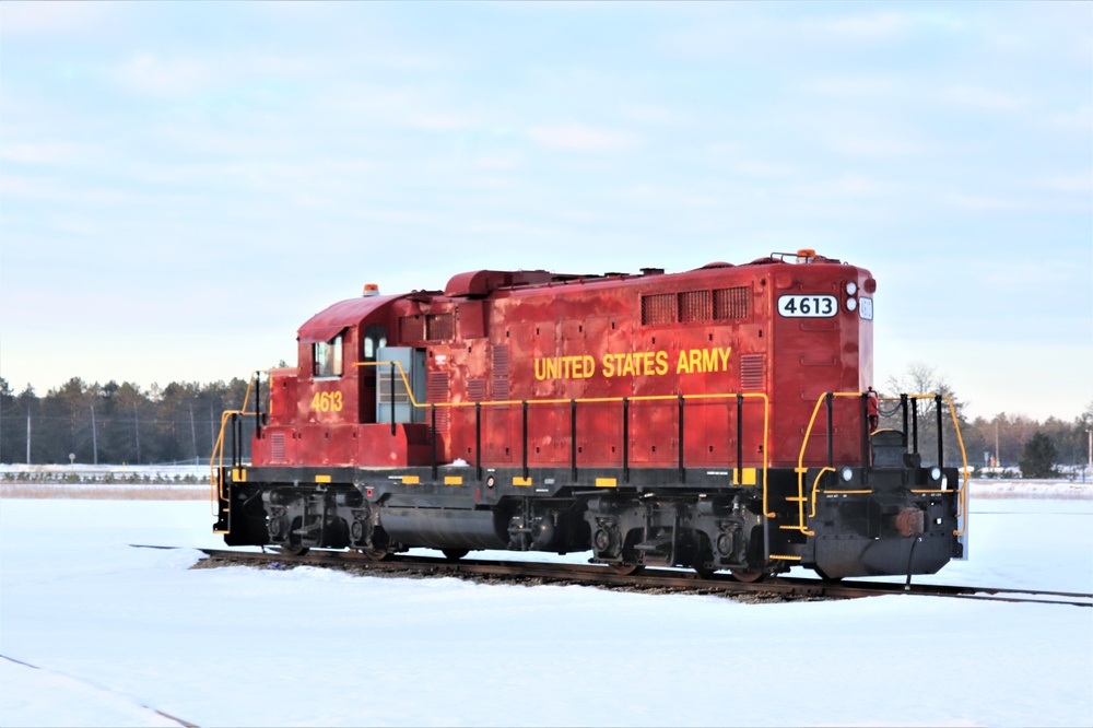 Army locomotive at Fort McCoy