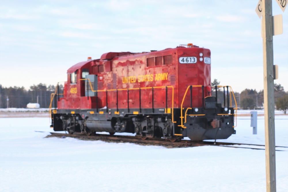 Army locomotive at Fort McCoy