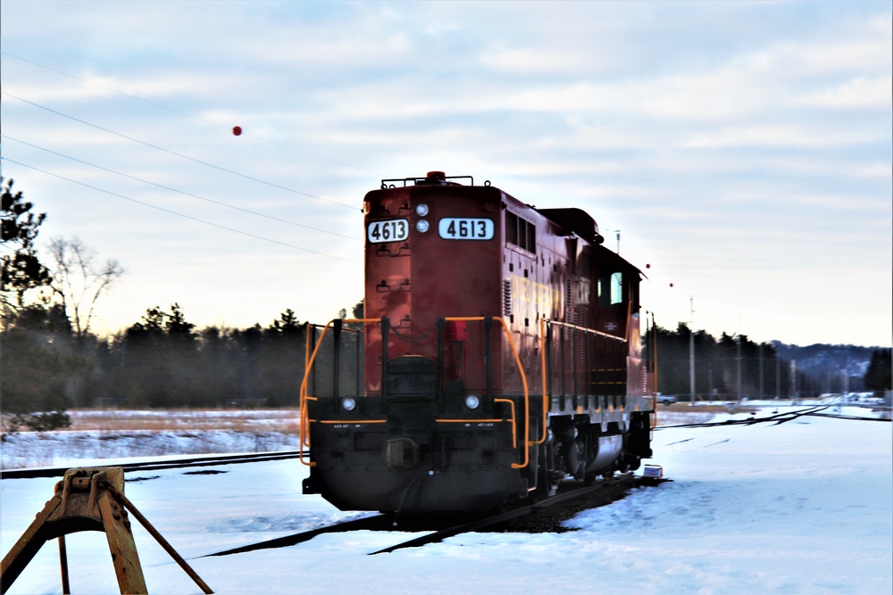 Army locomotive at Fort McCoy