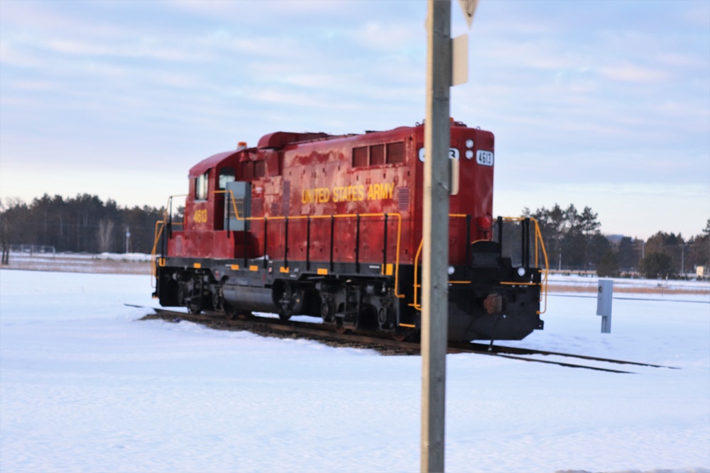 Army locomotive at Fort McCoy