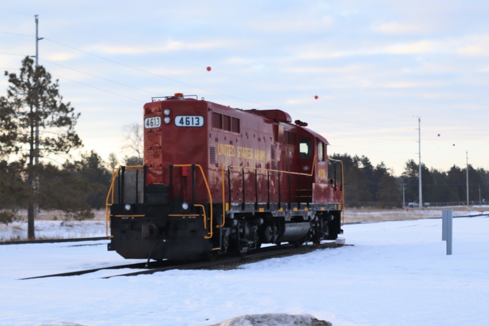 Army locomotive at Fort McCoy