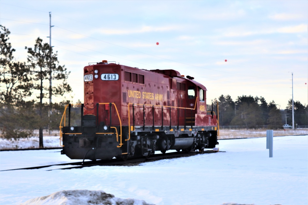 Army locomotive at Fort McCoy