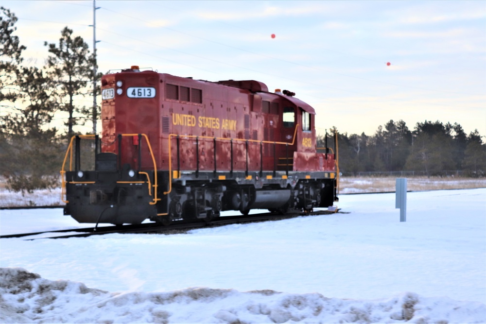 Army locomotive at Fort McCoy