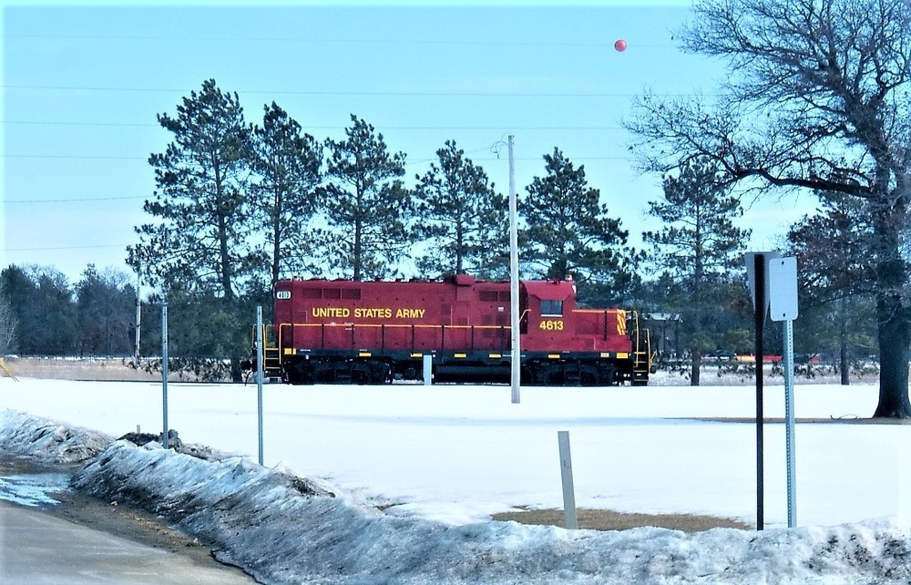 Army locomotive at Fort McCoy