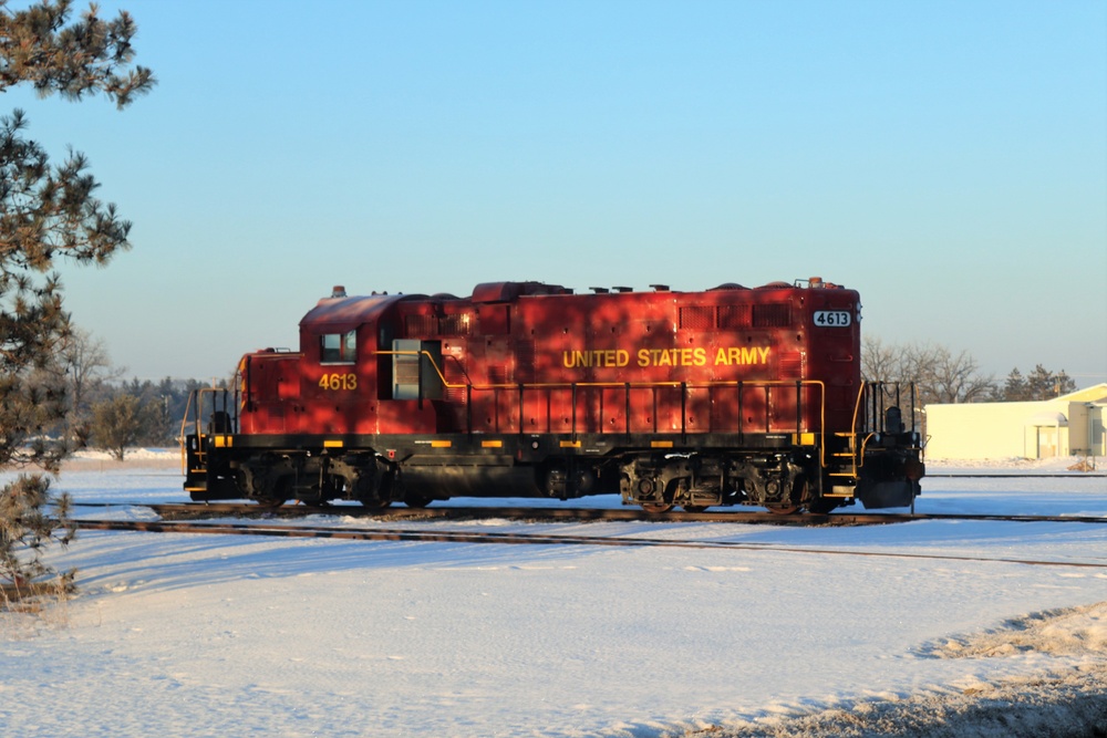 Army locomotive at Fort McCoy