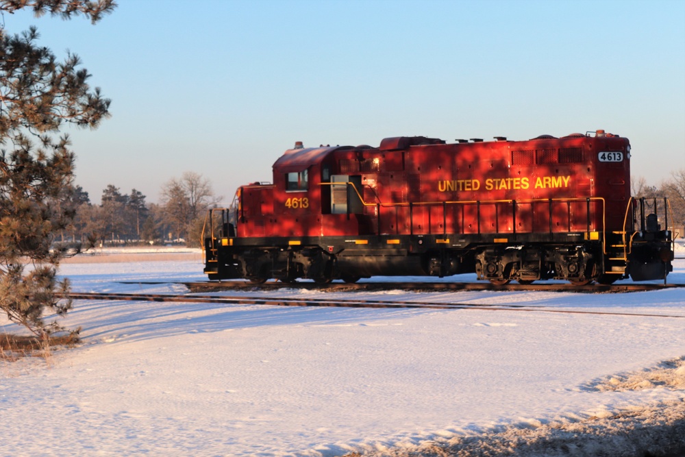 Army locomotive at Fort McCoy