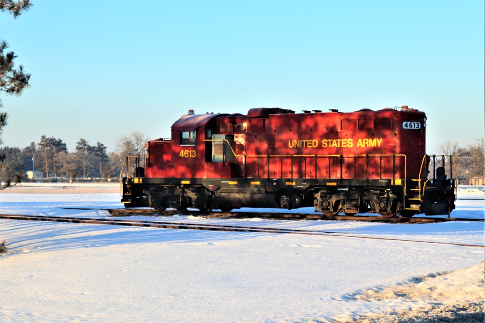 Army locomotive at Fort McCoy