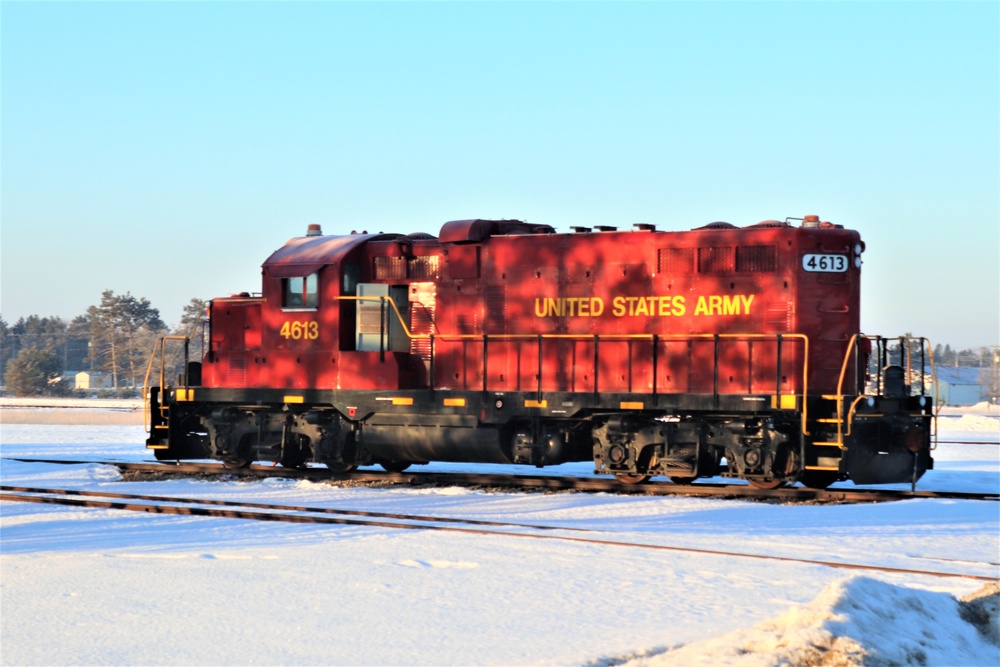 Army locomotive at Fort McCoy