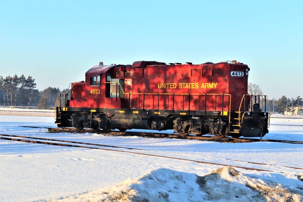 Army locomotive at Fort McCoy