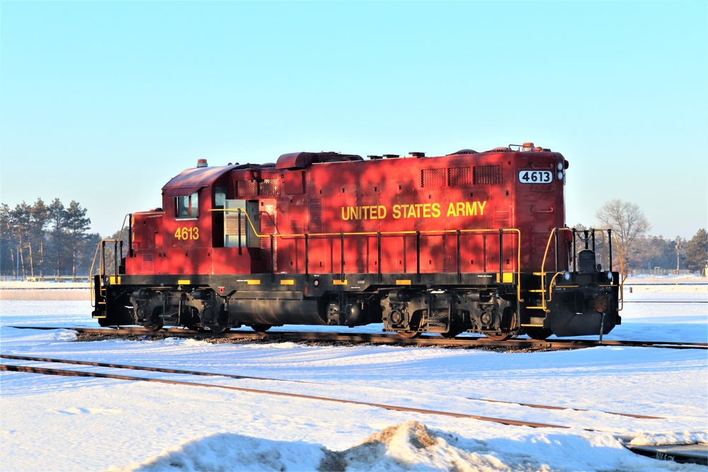 Army locomotive at Fort McCoy