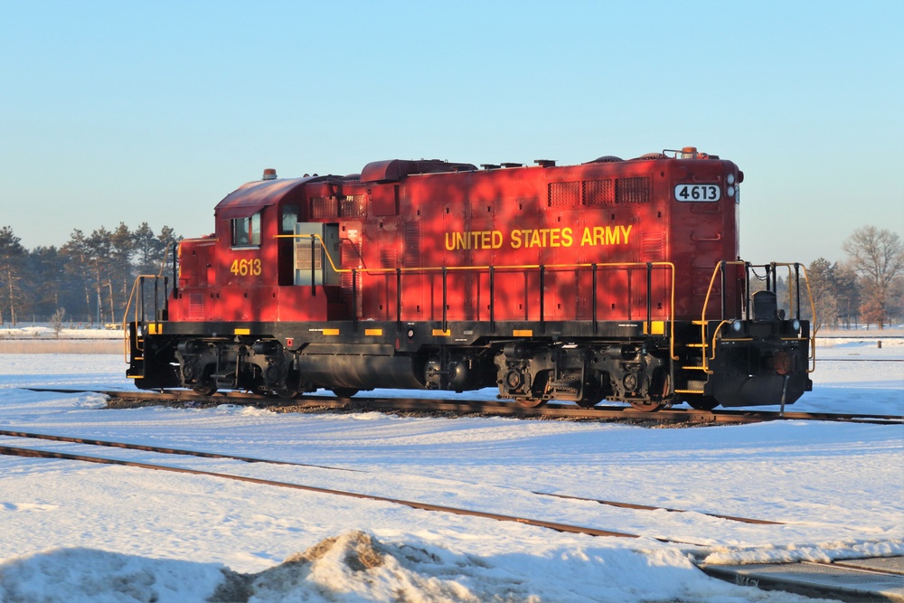 Army locomotive at Fort McCoy