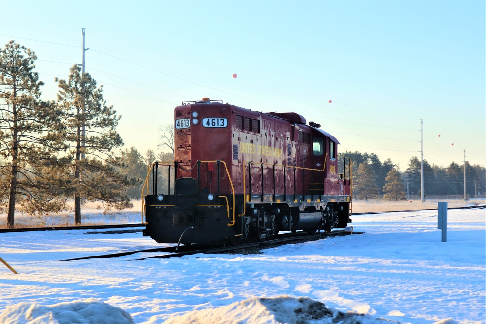 Army locomotive at Fort McCoy