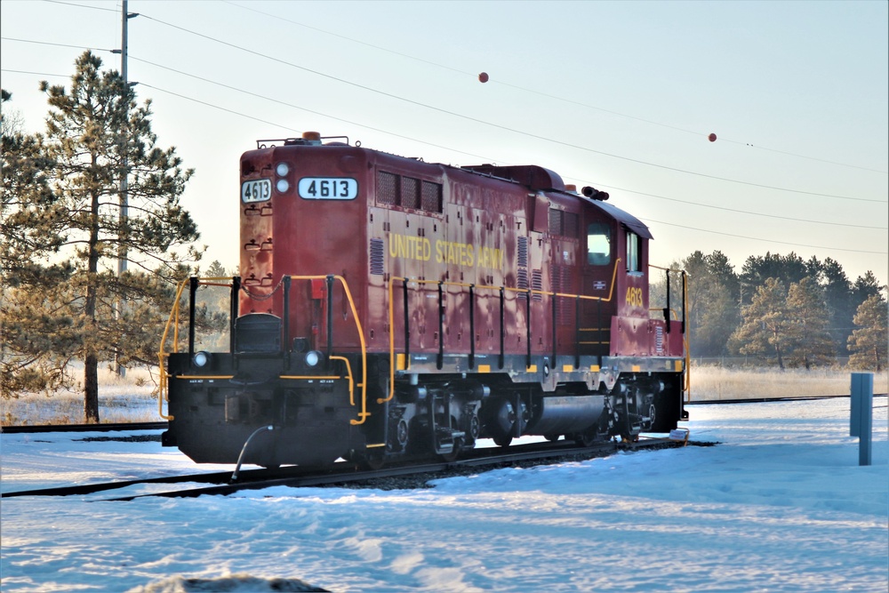 Army locomotive at Fort McCoy