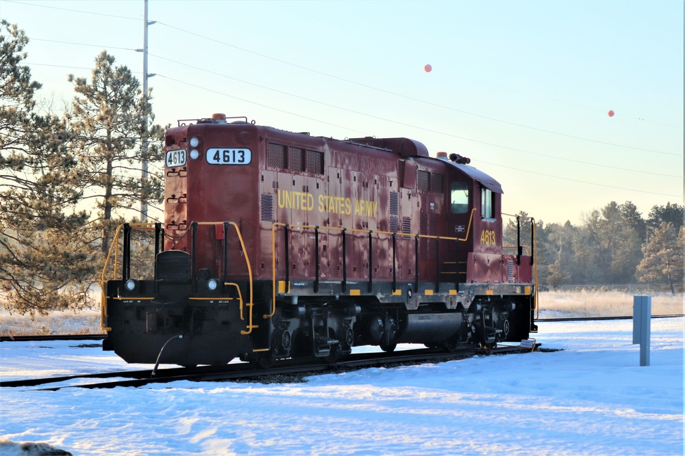 Army locomotive at Fort McCoy