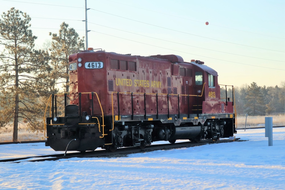 Army locomotive at Fort McCoy