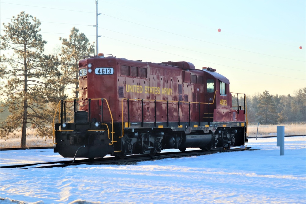 Army locomotive at Fort McCoy