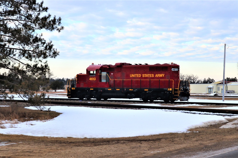 Army locomotive at Fort McCoy