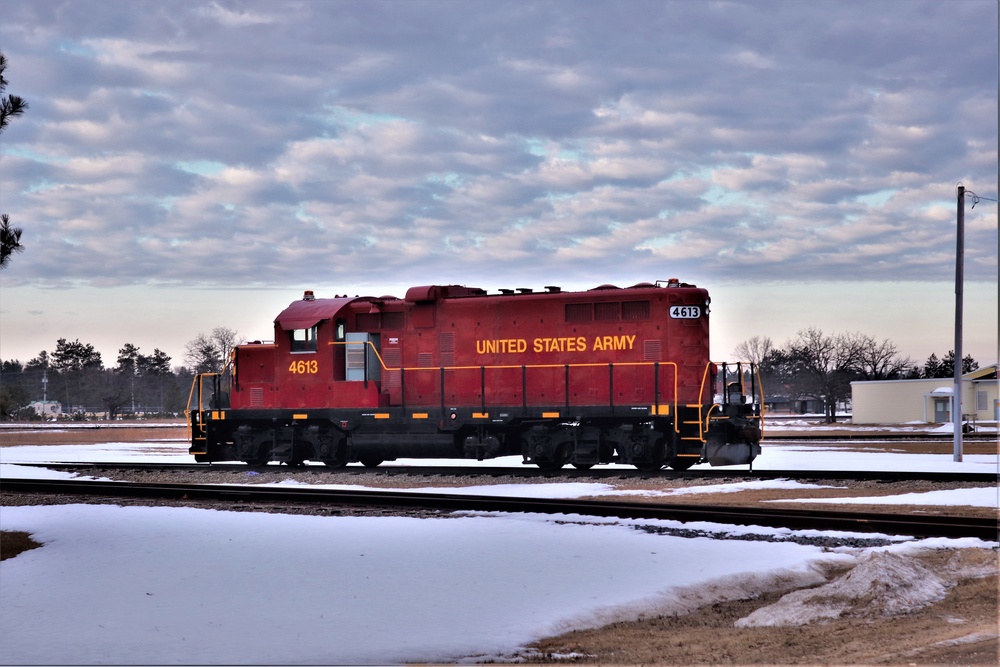 Army locomotive at Fort McCoy