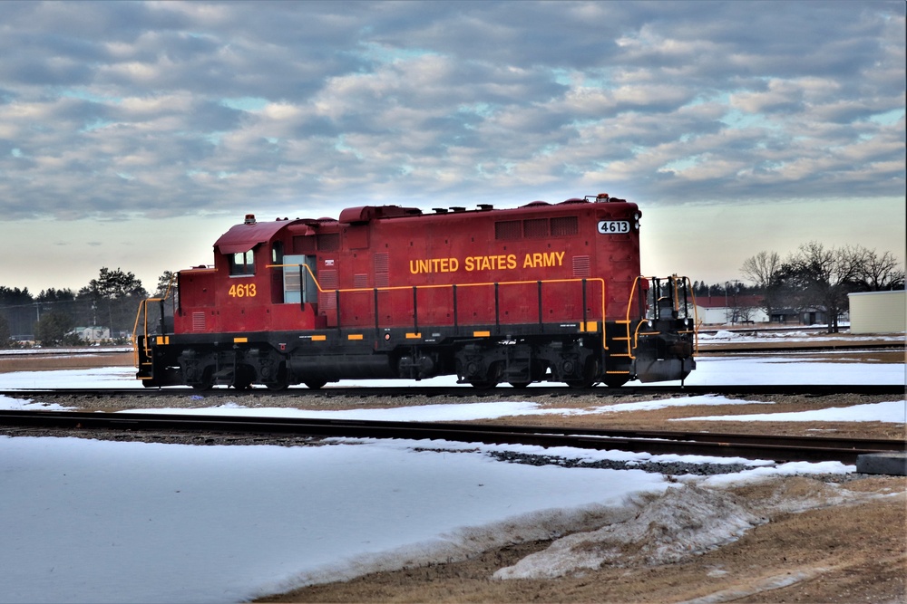 Army locomotive at Fort McCoy