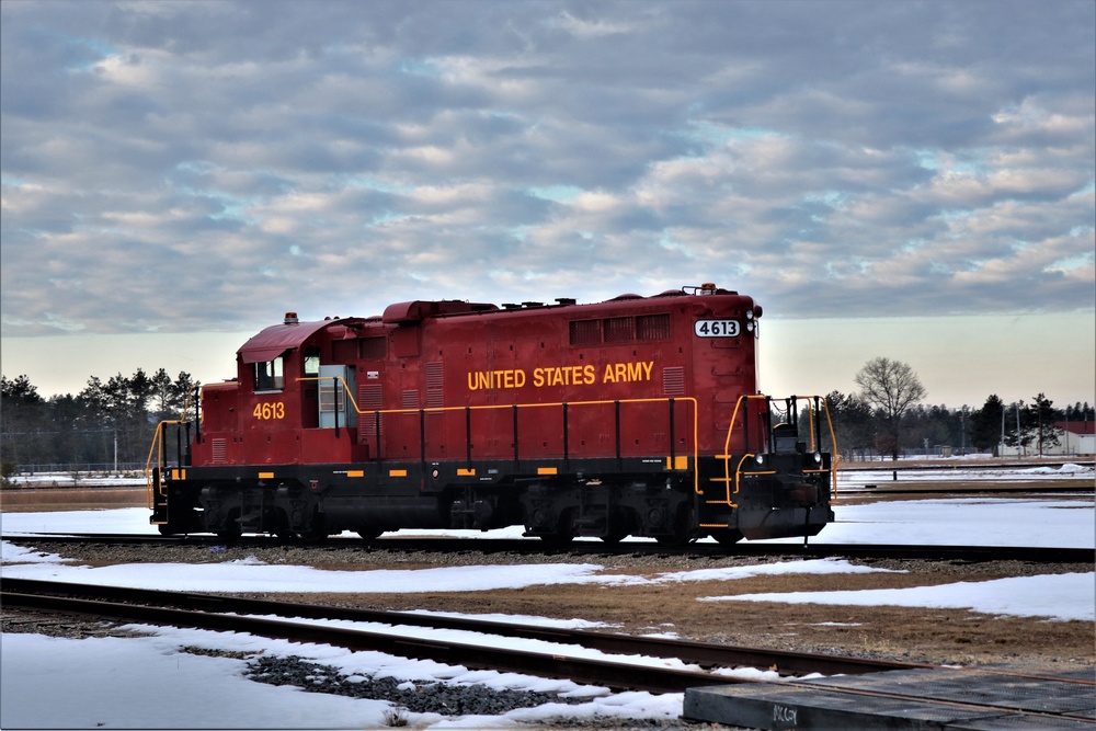 Army locomotive at Fort McCoy