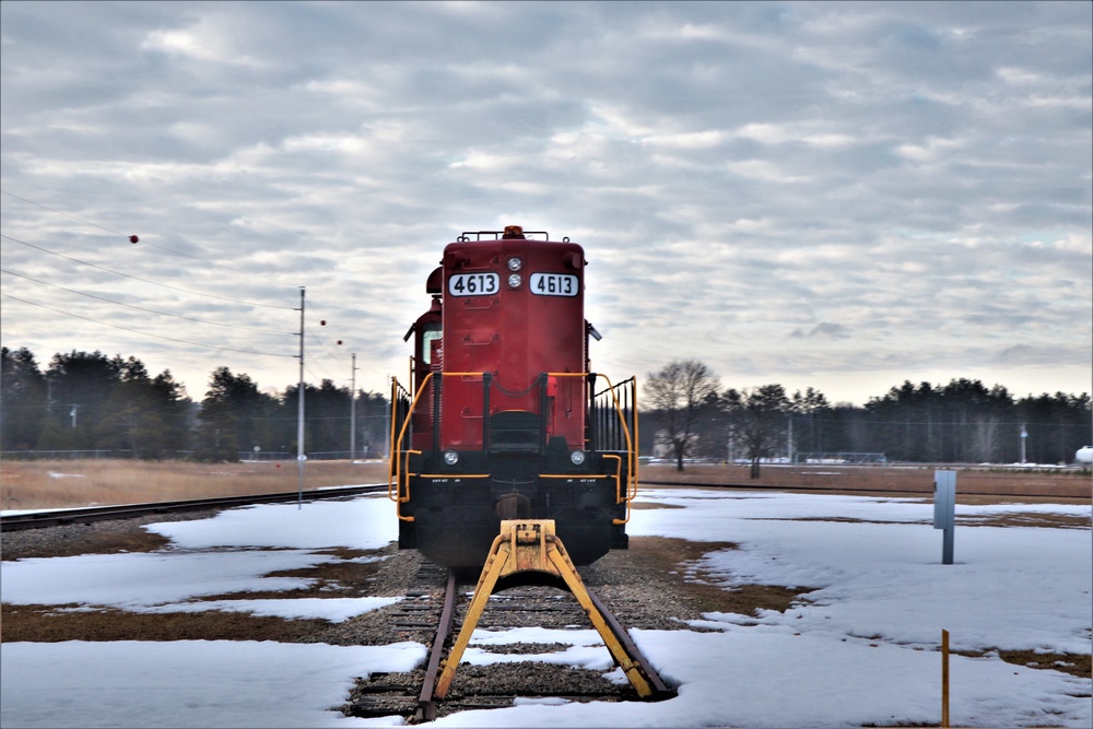 Army locomotive at Fort McCoy