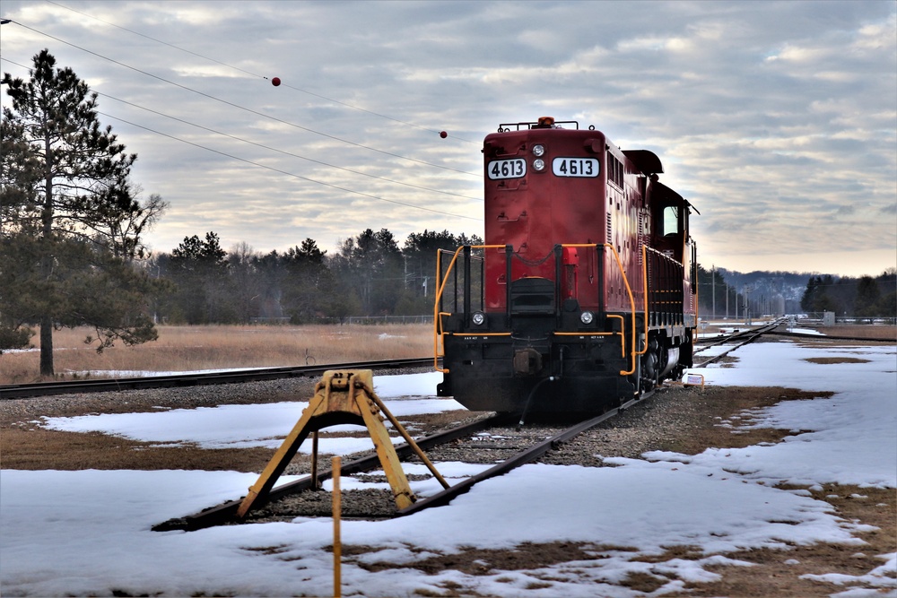 Army locomotive at Fort McCoy