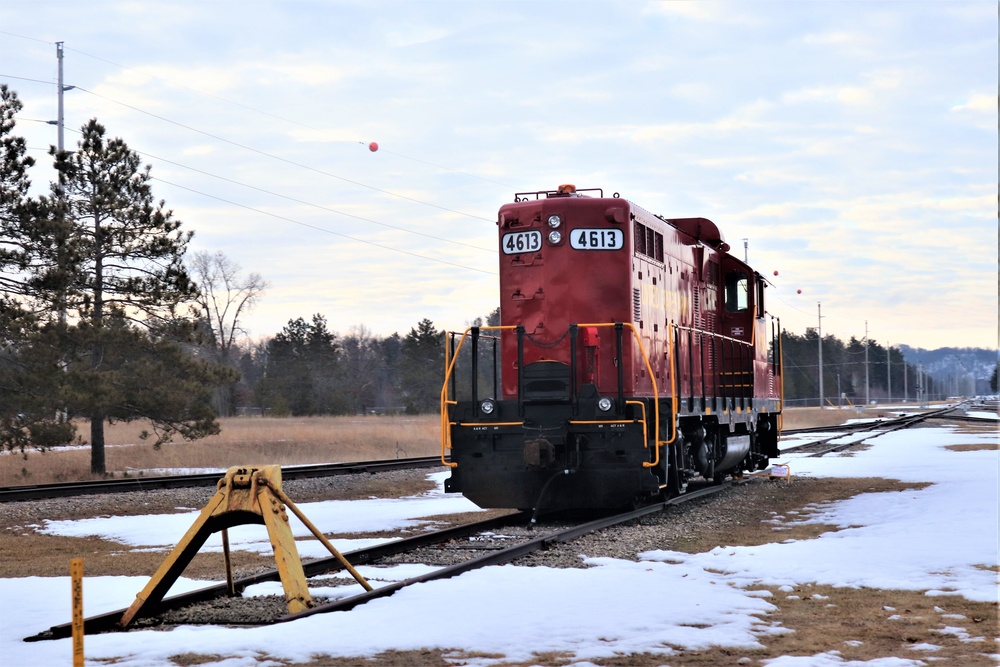 Army locomotive at Fort McCoy