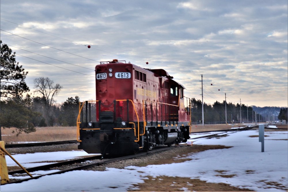 Army locomotive at Fort McCoy