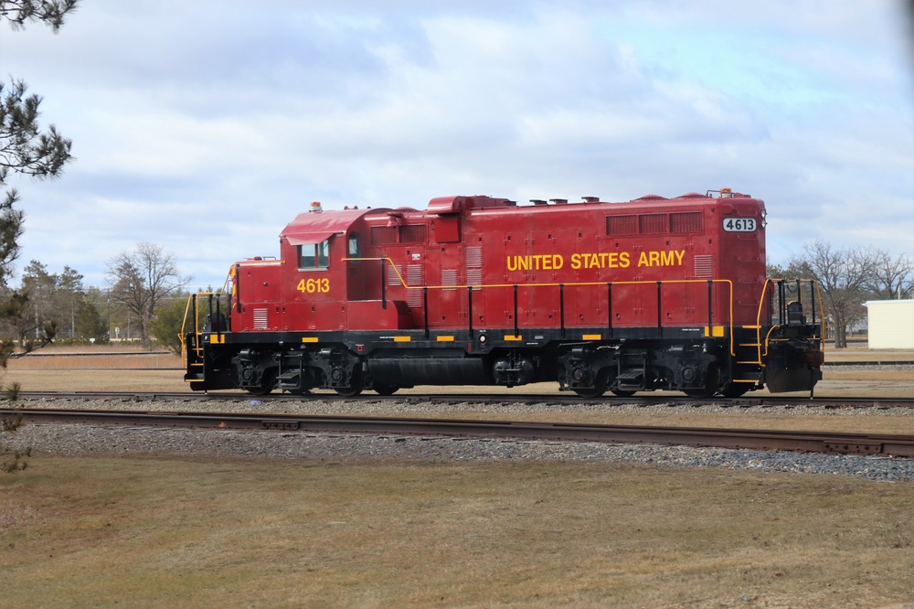 Army locomotive at Fort McCoy