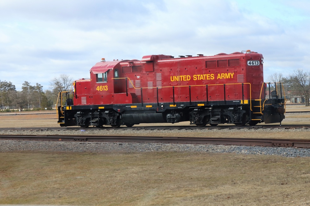 Army locomotive at Fort McCoy