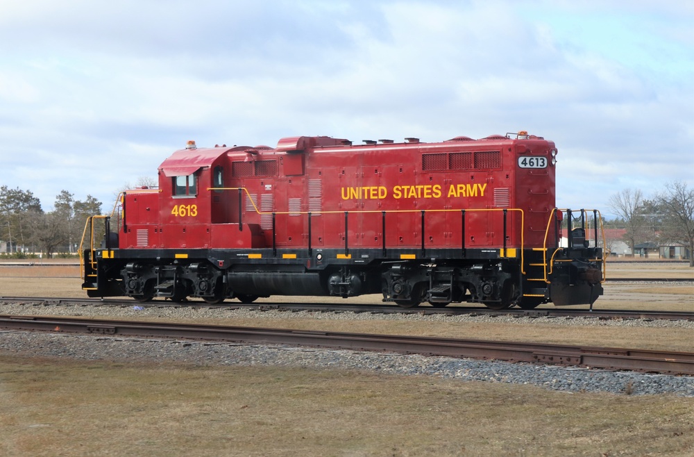 Army locomotive at Fort McCoy