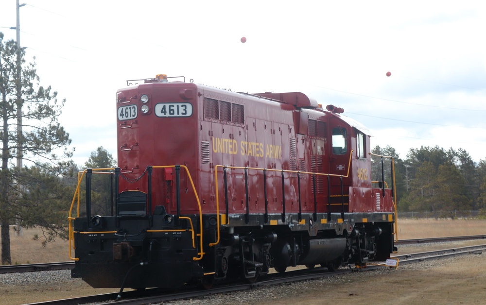 Army locomotive at Fort McCoy