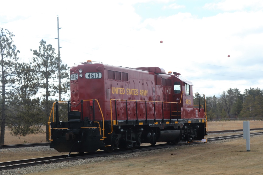 Army locomotive at Fort McCoy