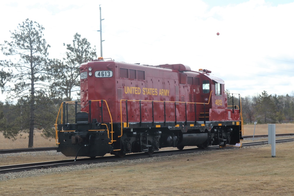 Army locomotive at Fort McCoy