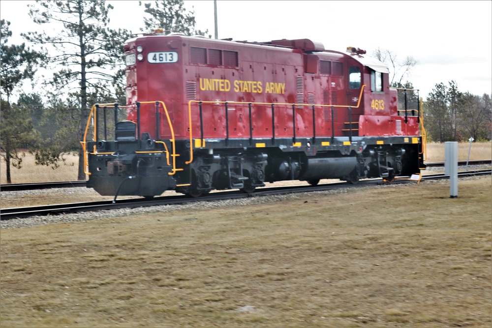 Army locomotive at Fort McCoy