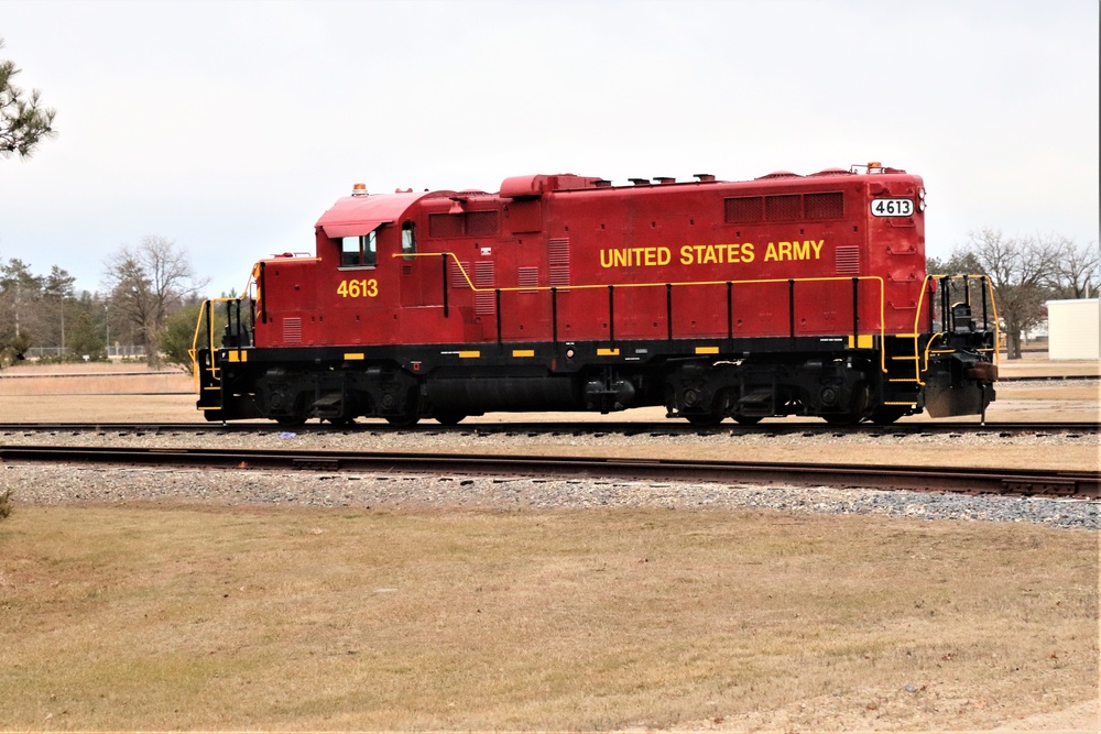 Army locomotive at Fort McCoy