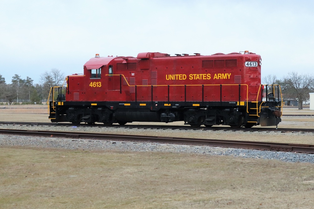 Army locomotive at Fort McCoy