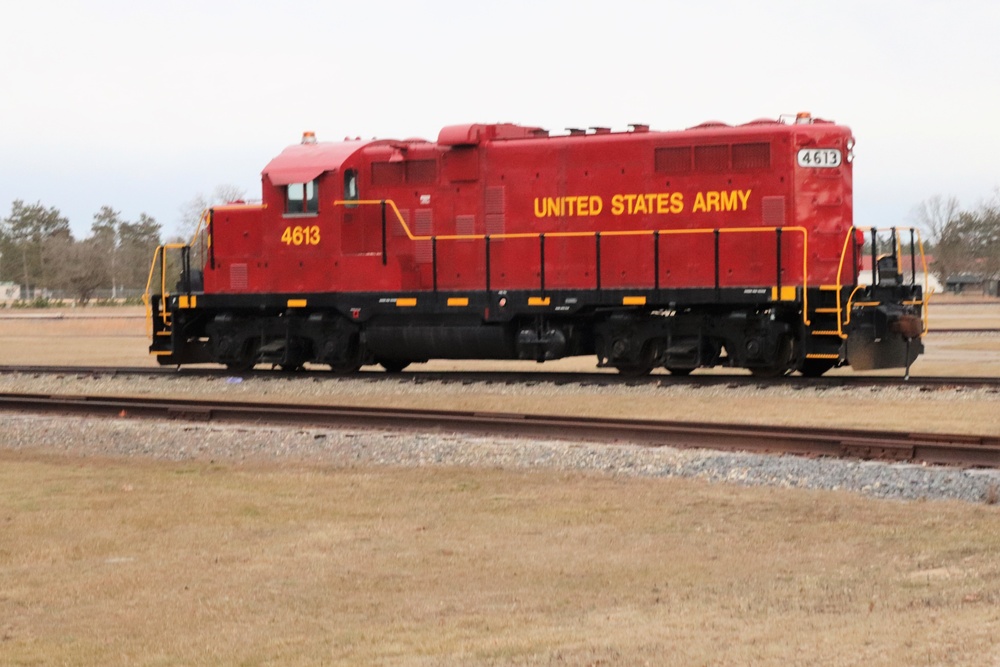 Army locomotive at Fort McCoy