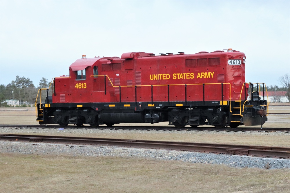 Army locomotive at Fort McCoy