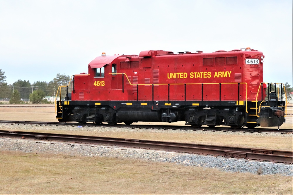 Army locomotive at Fort McCoy