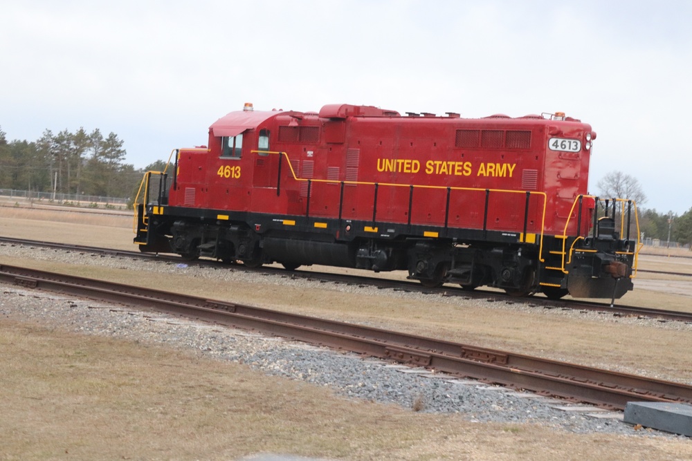 Army locomotive at Fort McCoy