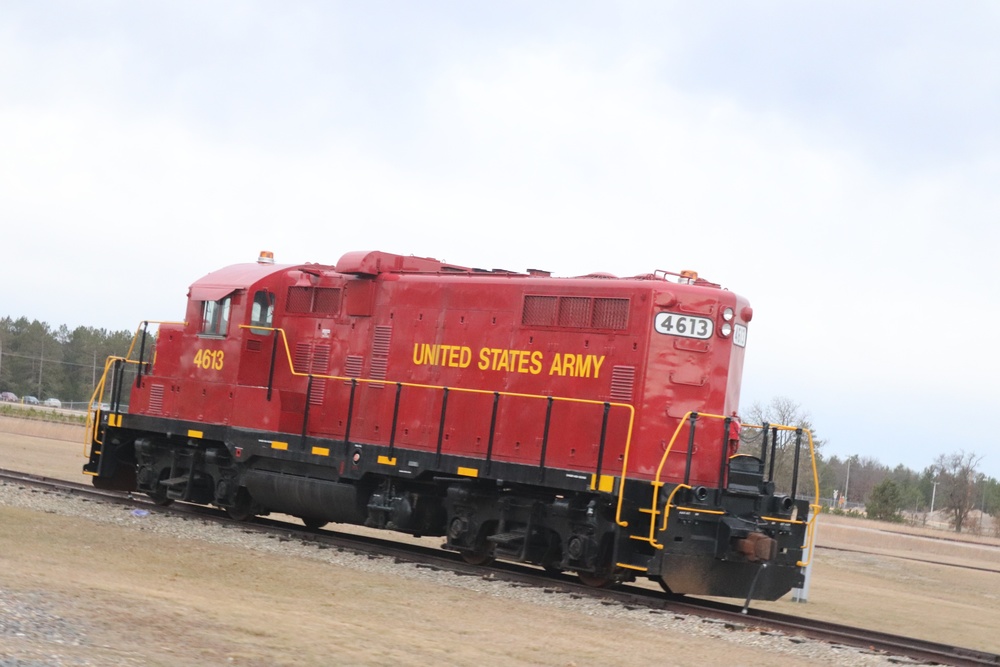 Army locomotive at Fort McCoy