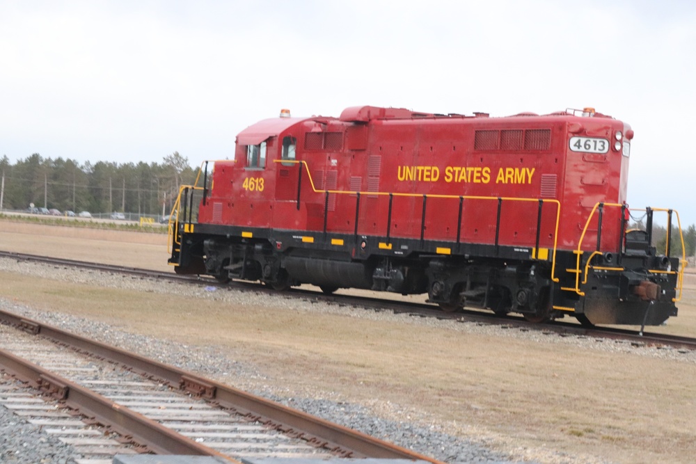 Army locomotive at Fort McCoy