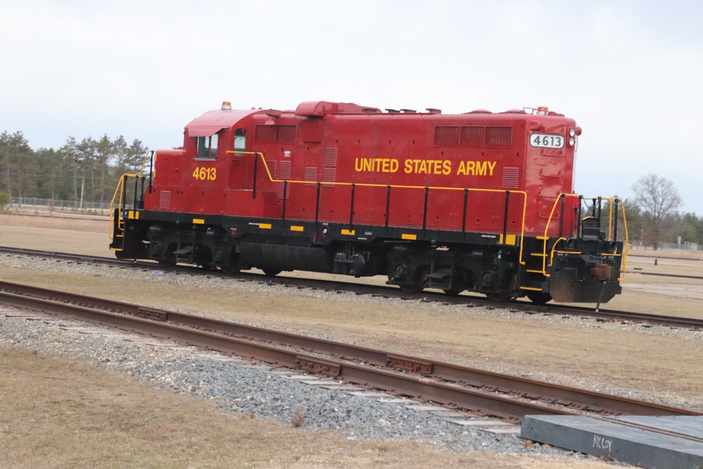 Army locomotive at Fort McCoy