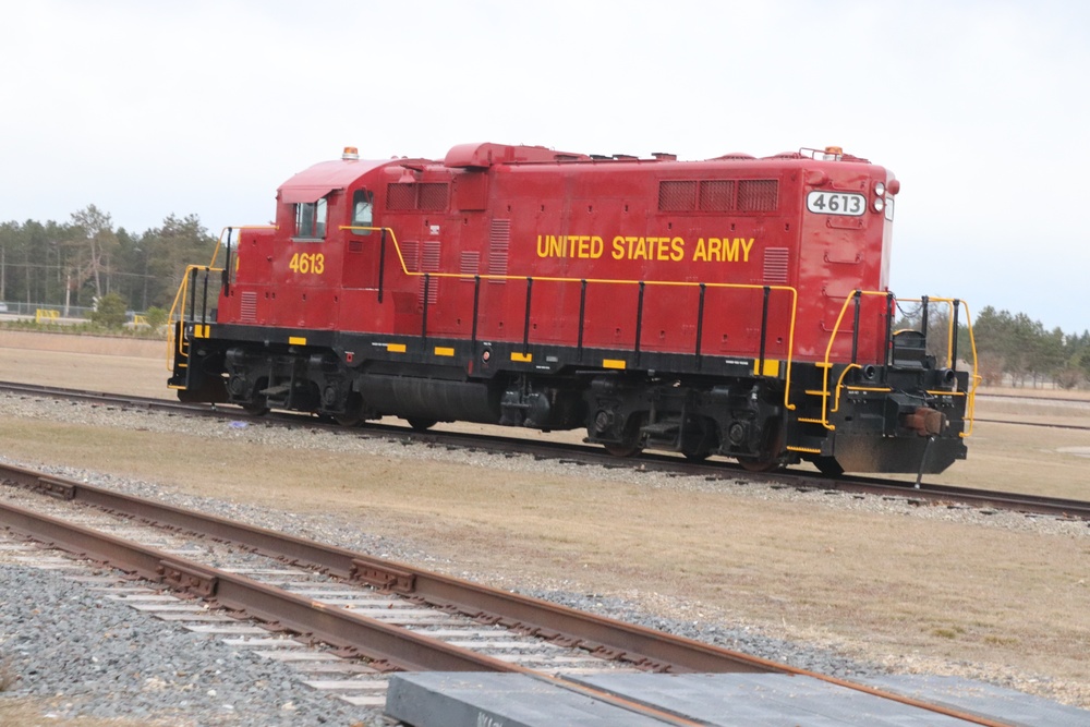 Army locomotive at Fort McCoy