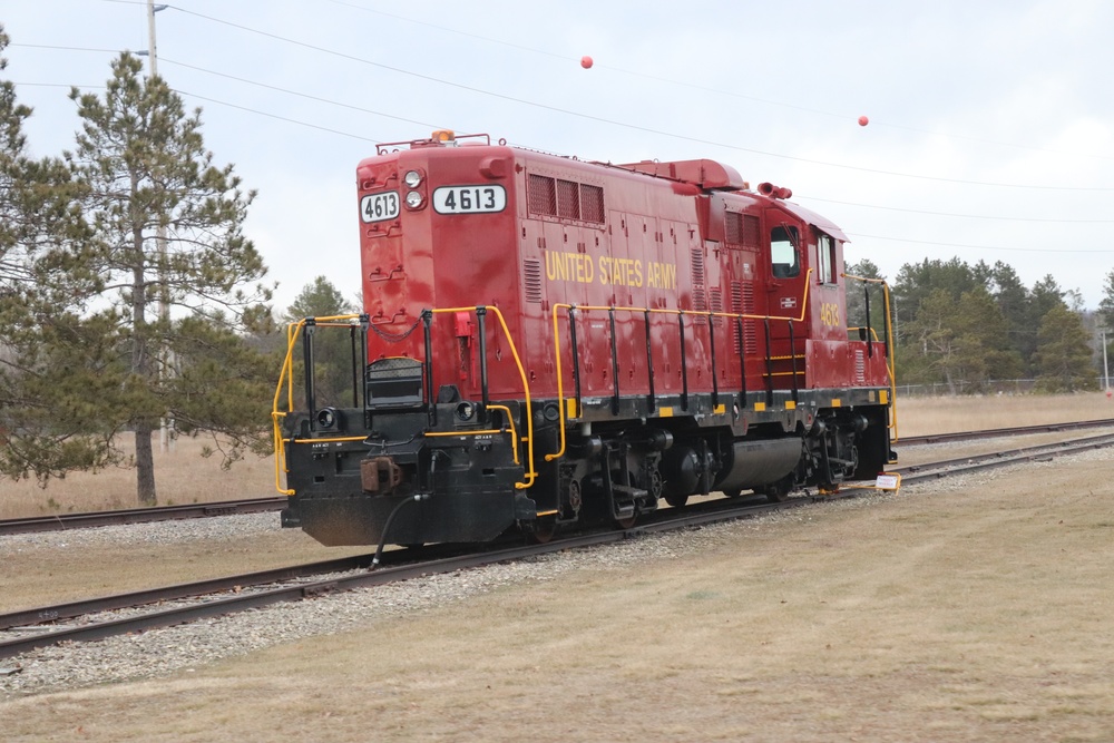 Army locomotive at Fort McCoy