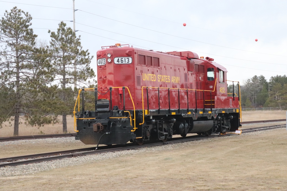 Army locomotive at Fort McCoy