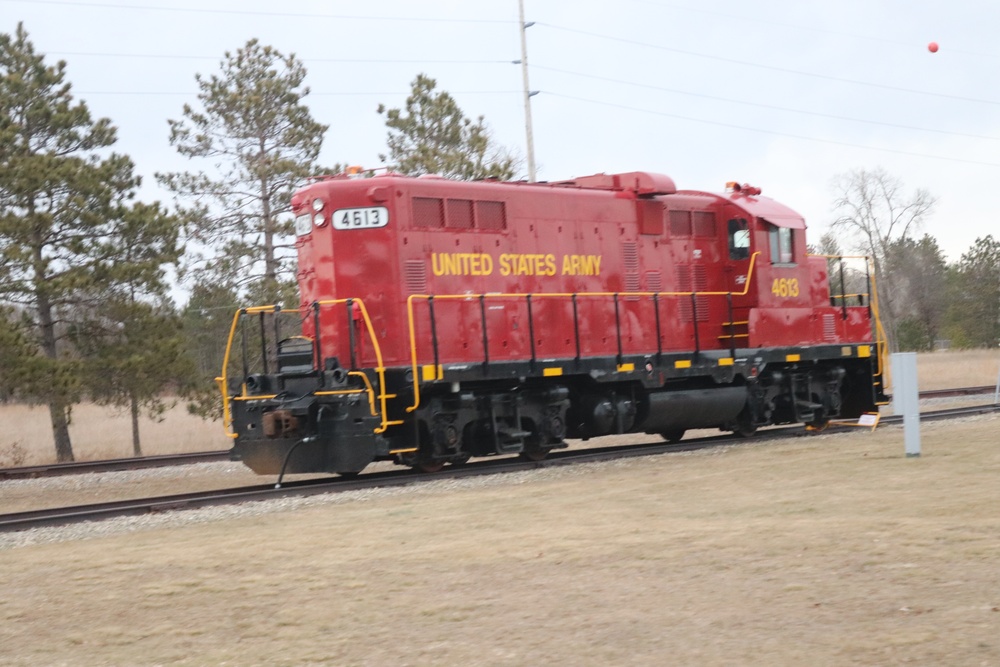 Army locomotive at Fort McCoy