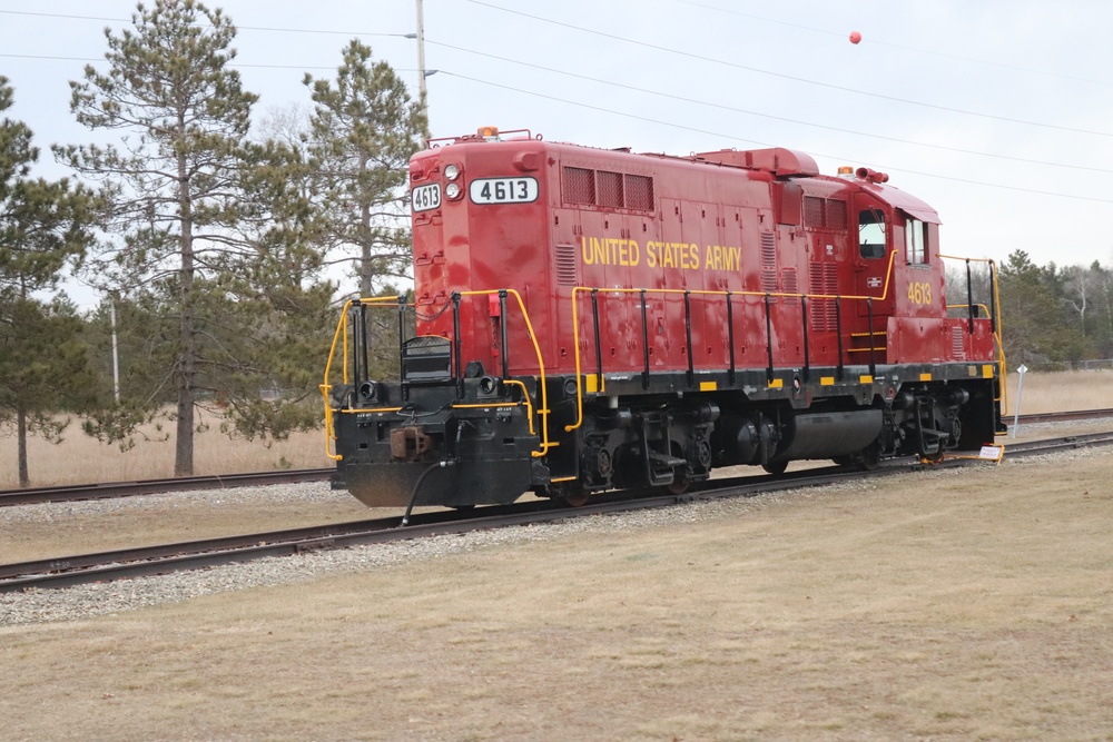 Army locomotive at Fort McCoy